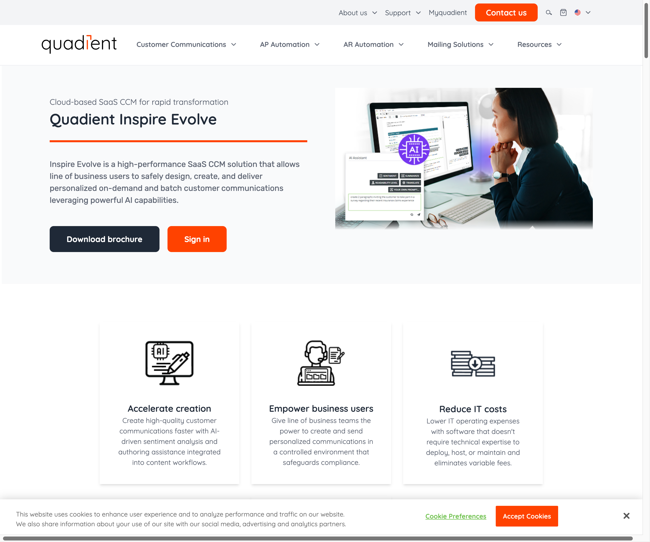Quadient Screenshot