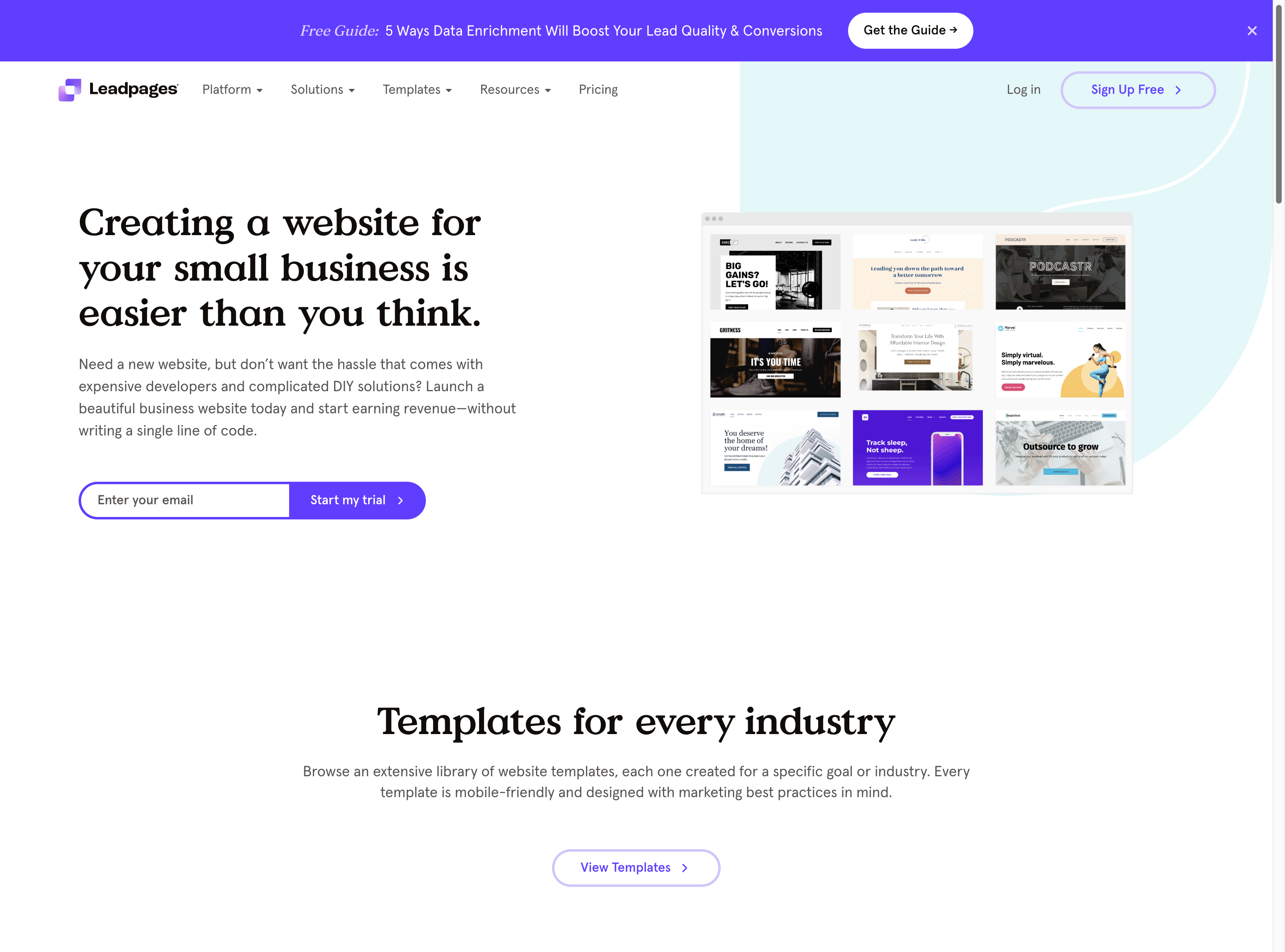Leadpages Screenshot